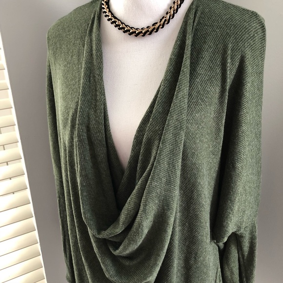 MaiTai Green Heathered Sweater Large Oversize - Picture 3 of 6